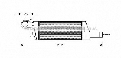 AVA QUALITY COOLING ol4322 -  Интеркулер
